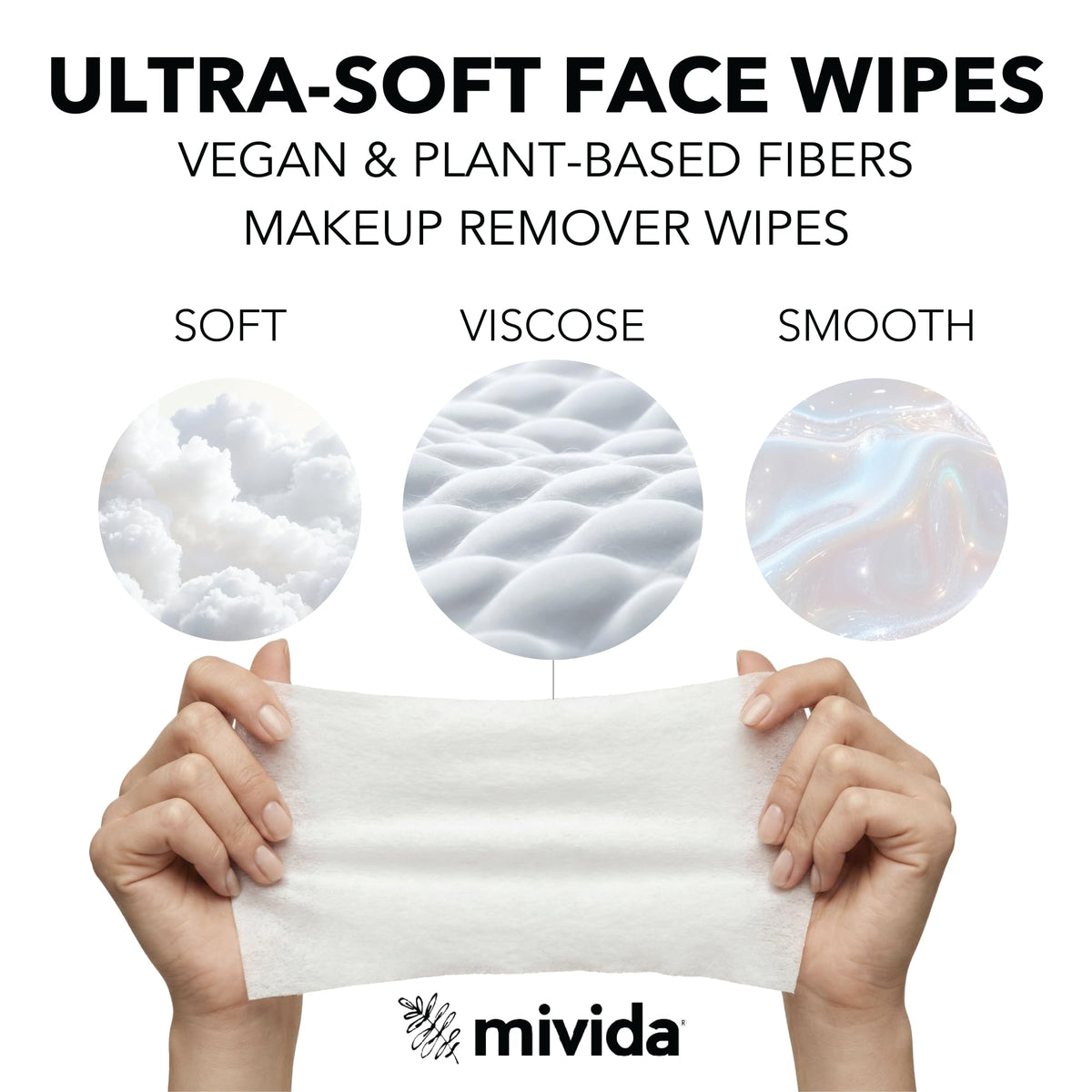 mivida 100 Count Hypoallergenic Makeup Remover Wipes Individually Wrapped with Vitamin E | Dermatologist Tested Alcohol-Free, Fragrance-Free face wipes Individually Wrapped