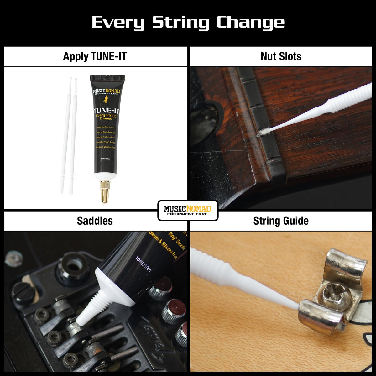 MusicNomad 6 pc. Guitar String Change Tool Kit (MN218)
