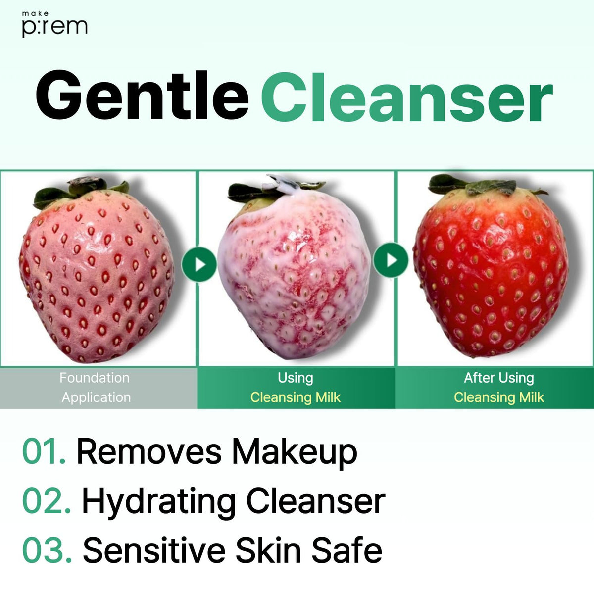 MAKE P:REM Safe Me. Relief Moisture Cleansing Milk, 6.76 fl.oz. (200mL)