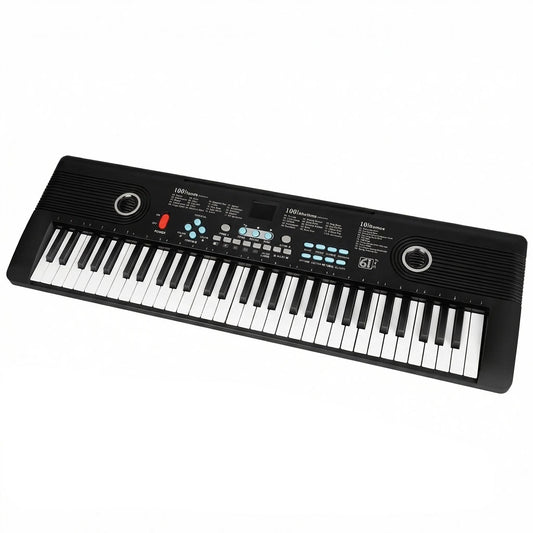 61 key keyboard Piano,Portable Electronic Digital Piano,Built In Dual Speakers,External Microphone,Power Plug,Rich Teaching Content,Multi-Functional Electronic Piano Suitable For Beginners iiw88