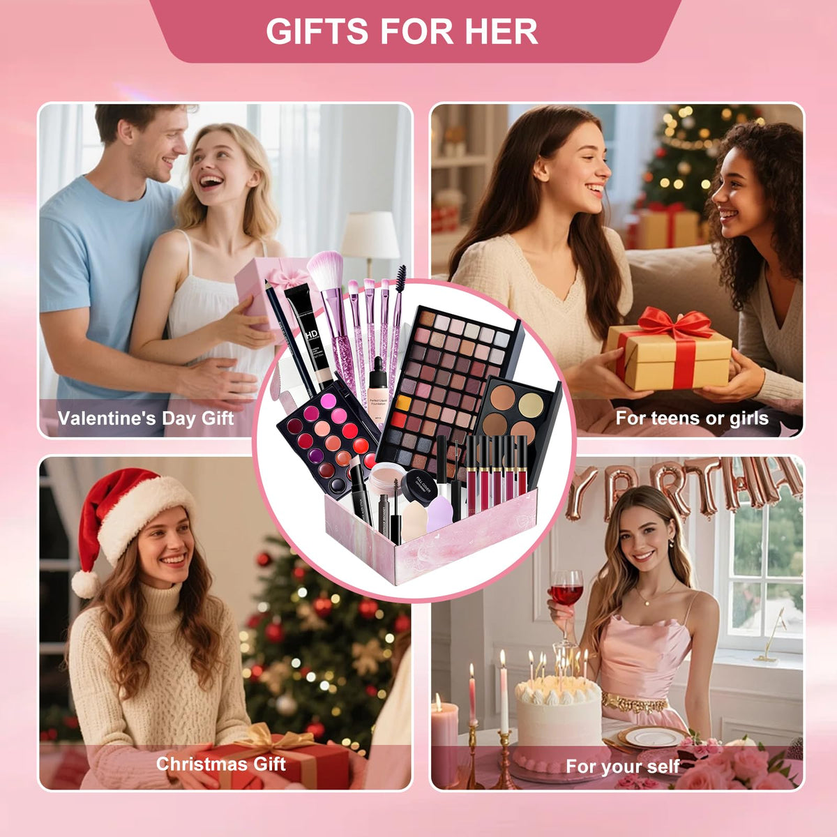 Makeup Set Full Kit for Women Teens Girls,makeup kit for teens,Beginner Make up Sets,Travel Friendly Makeup Gift Set,makeup kits for women,All in One Make up Kit