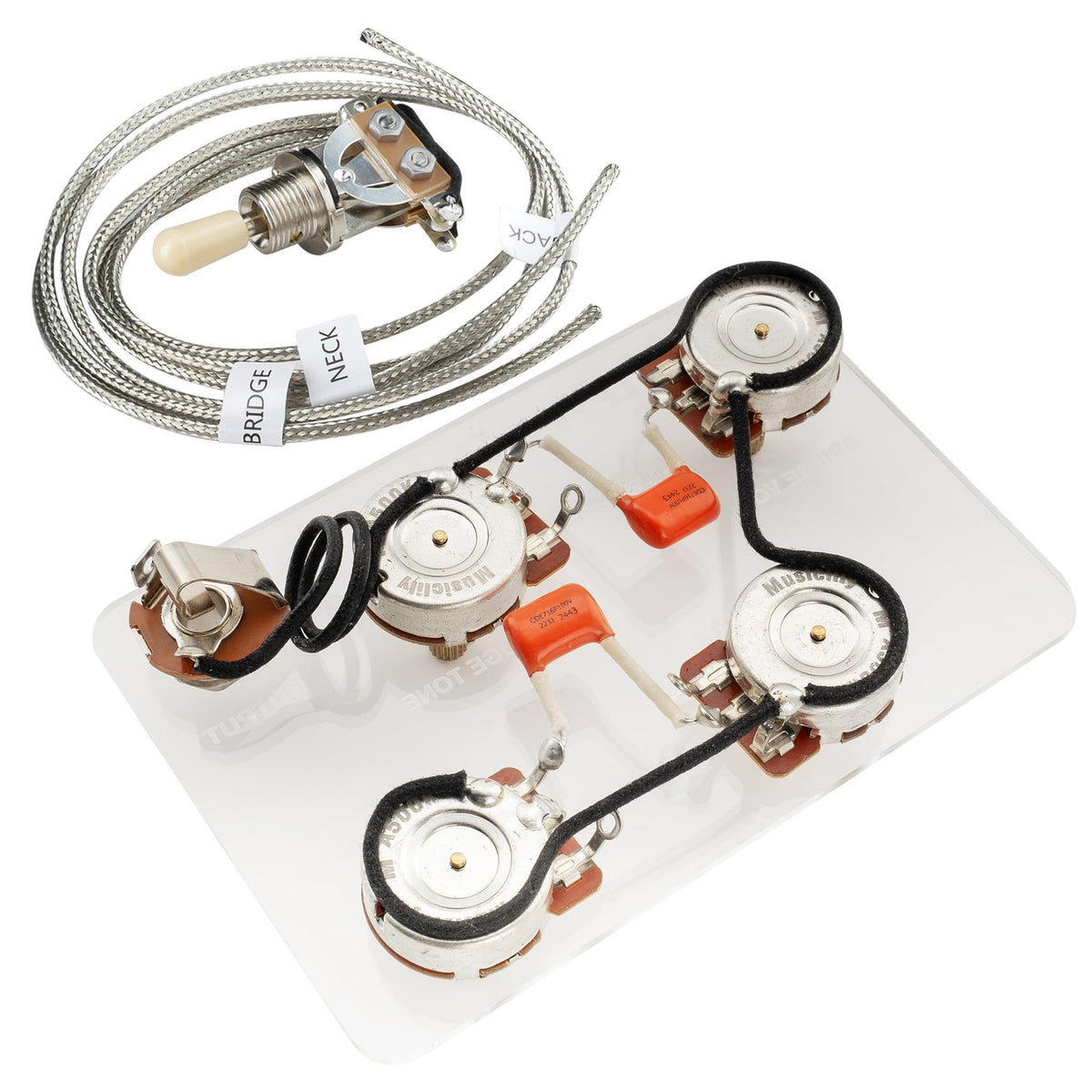 Musiclily Pro LP STD Vintage 50s Pre-wired Wring Harness Kit Upgrade