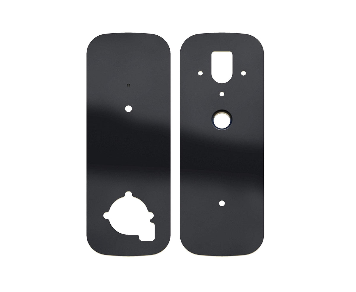 Lockly Smart Door Lock Cover Plate, Accessory for Lockly Smart Locks, Rust-Proof Stainless Steel for Hole Filler Plate - Matte Black (PGA006MB)