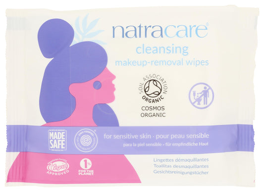 Natracare Cleansing Make Up Removal Wipes Sensitive Skin 20 Per Pack
