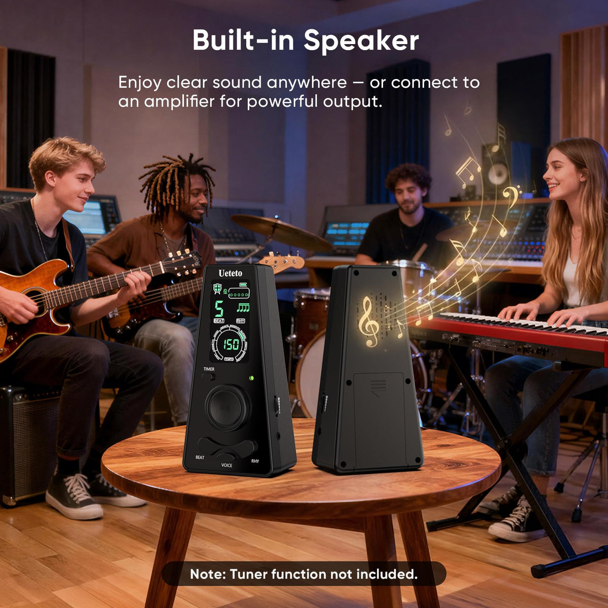 Ueteto Digital Metronome for Piano/Guitar/Drum