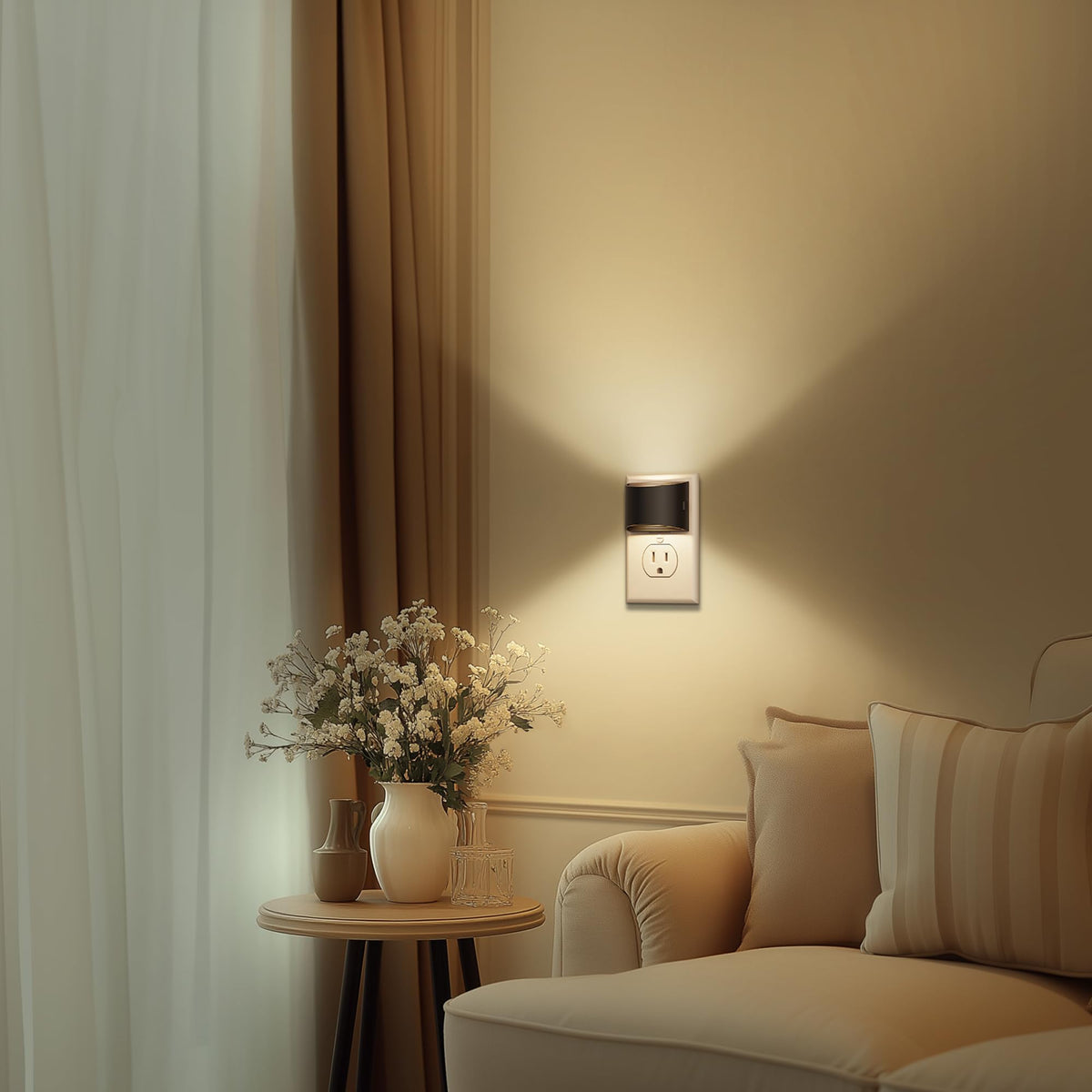 DORESshop Night Light, Night Lights Plug into Wall, Adjustable, 3000K