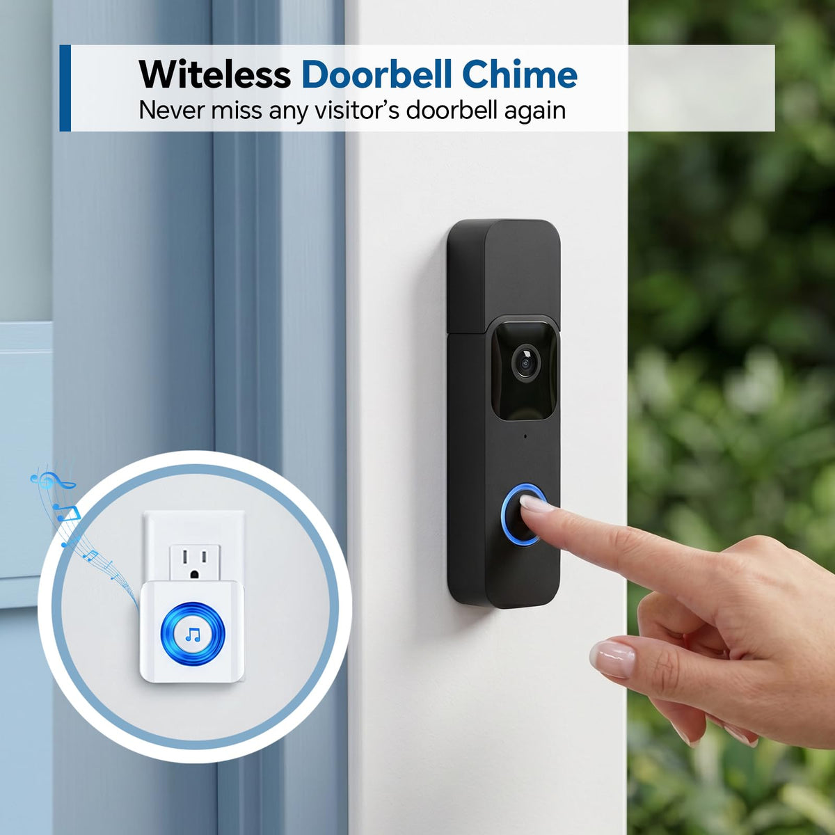 Blink Video Doorbell Chime, Wireless Indoor Doorbell Chime for 1st/2nd Gen