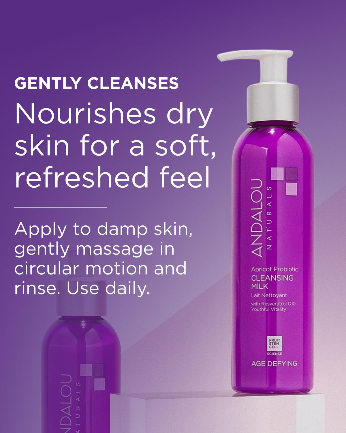 Andalou Naturals Age Defying Apricot Probiotic Cleansing Milk (6 fl oz)