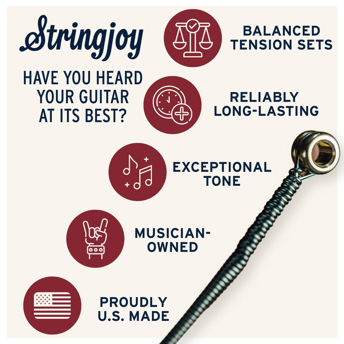 Stringjoy 10-48 Balanced Light Signatures Electric Guitar Strings - 2PK