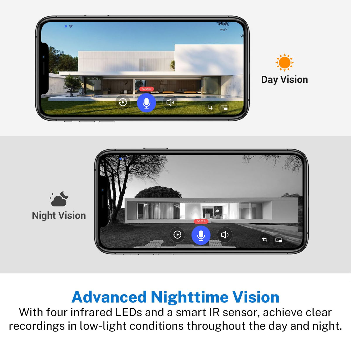NexoSora 1080p Wireless Doorbell Camera with Receiver, AI Human Detection, 2-Way Audio, Night Vision, Cloud Storage (Sold Separately), Real-Time Alerts, Rechargeable Battery-Powered, 2.4Ghz Wi-Fi