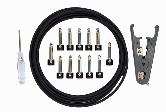 Kurrent Electric Solder-Free Solderless Guitar Pedal Patch Cable Kit 6 Pack for Custom Pedalboard