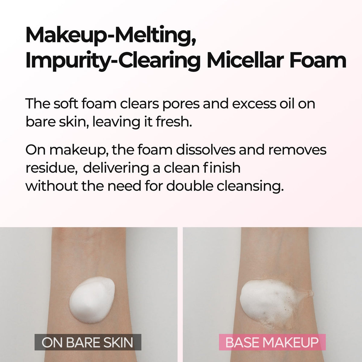 Dr.Melaxin Melting Bubble Foaming Cleanser - Micellar Makeup Remover Face Wash with Calamine and Niacinamide, No Double Cleansing Needed, Gentle Foam Cleanser for Sensitive Skin, K-Beauty