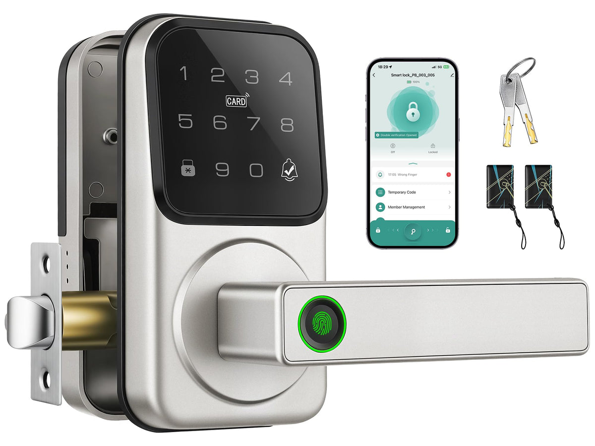 Keypad Smart Door Lock with Knob, Keyless Entry Digital Lock with Handle