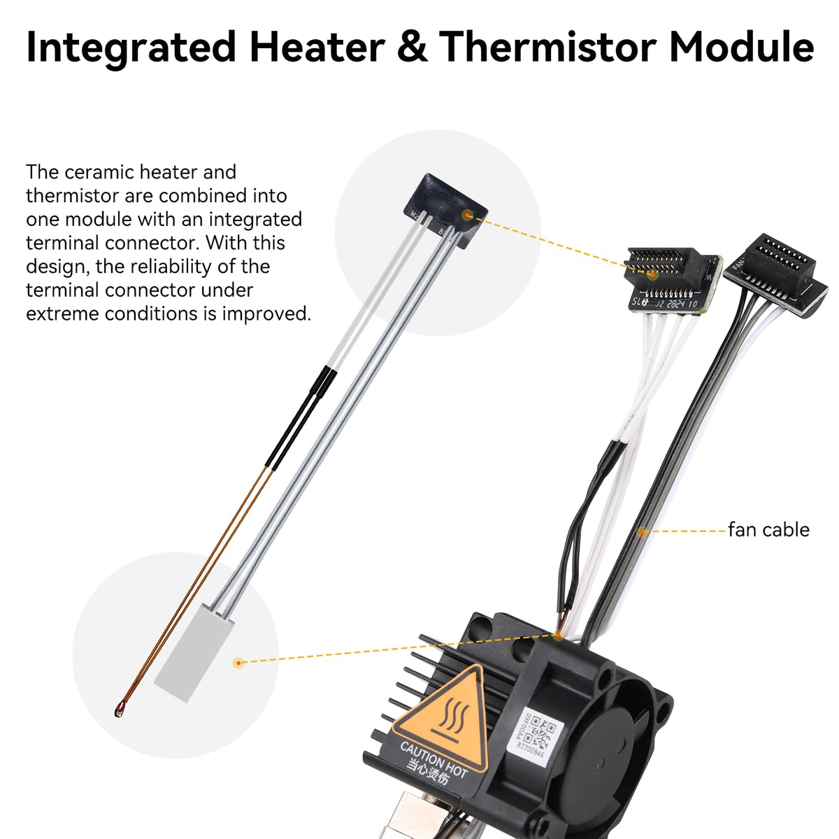 ENOMAKER P1P,P1S Hotend Complete Kit,Hardened Steel 0.4mm Nozzle