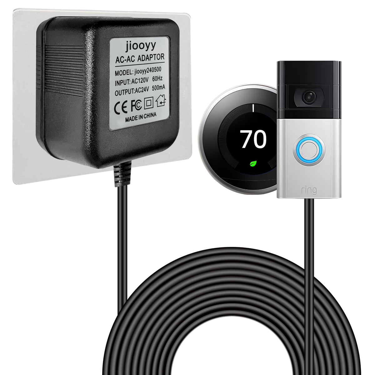 24V500mA Doorbell Transformer for Ring Video Doorbell