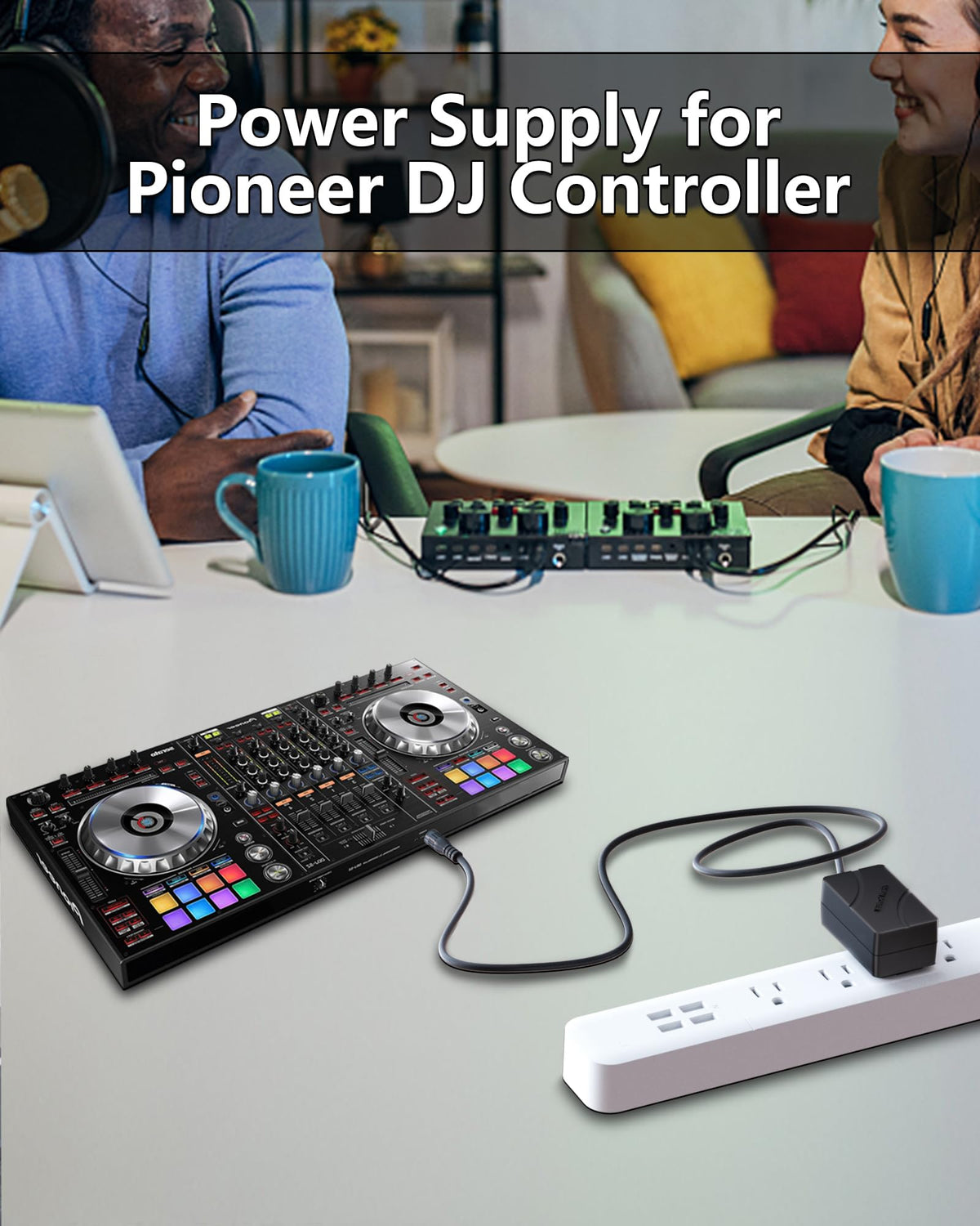 Replacement for Pioneer DJ Controller Charger Compatible with Pioneer Pro DDJ-SX3 DDJ-SX2 DDJ-SX1 DDJ-SX Mixer Switching Transformer Power Adapter Cord