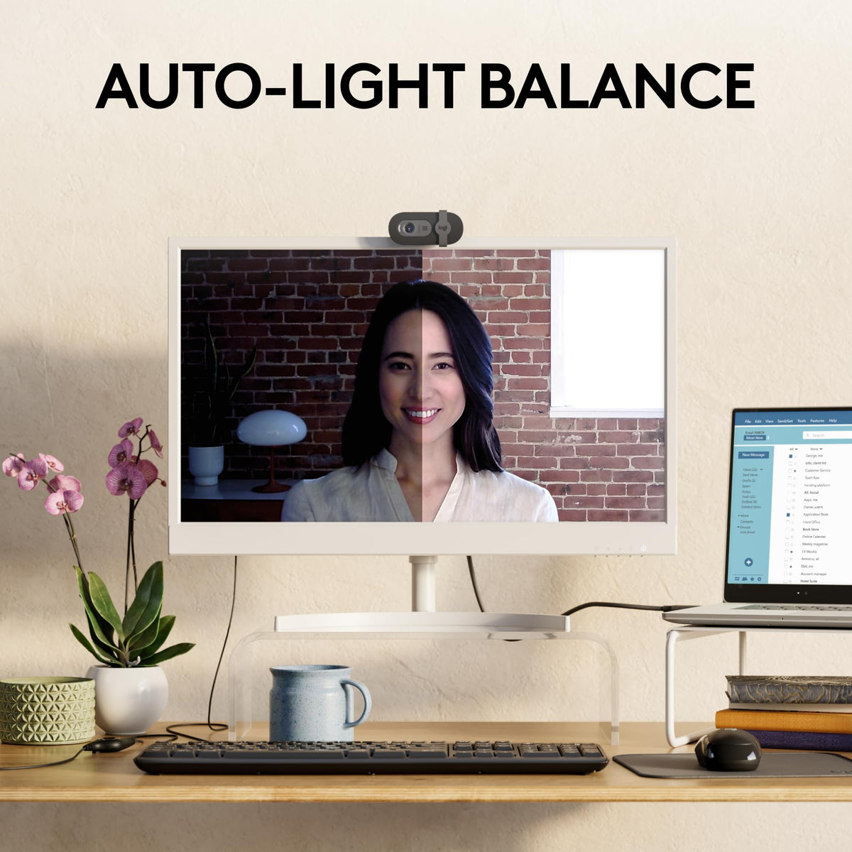 Logitech Brio 101 Full HD 1080p Webcam for Streaming and Meetings - Black