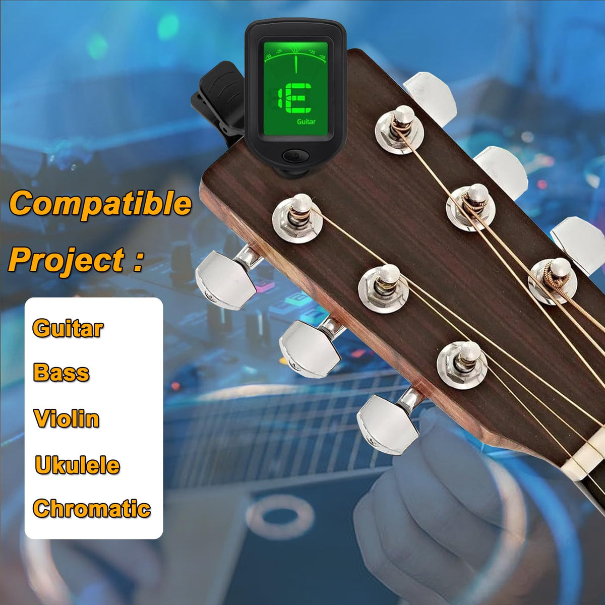 Jinlop Essential Acoustic Guitar Kit: Tuner, Capo, 18 Strings & Tools
