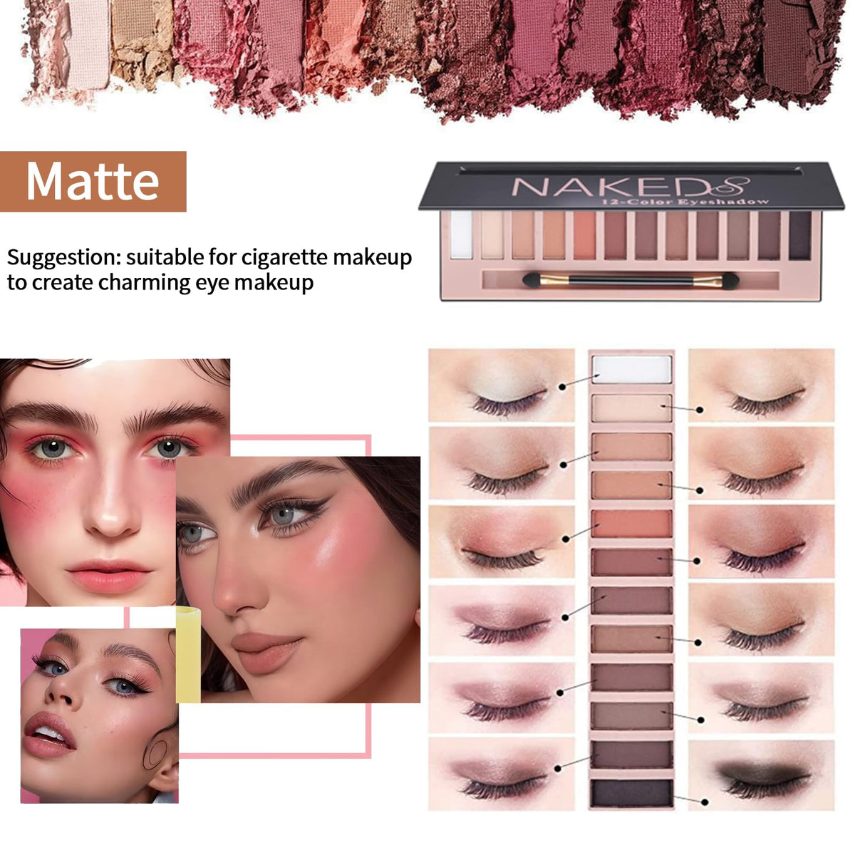 All in One Full Makeup Kit for Women, Makeup Set for Women&Beginner,Eyeshadow, Foundation, Lipsticks, Eyeliner, Mascara, Brow Soap Make Up Gift Set for Women Teen Makeup Kit For Girl (A2-02N)
