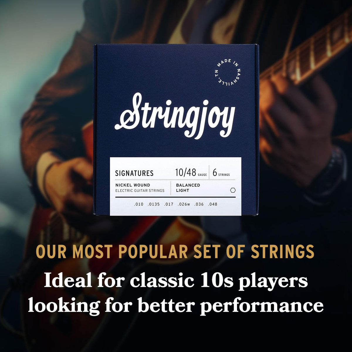 Stringjoy 10-48 Balanced Light Signatures Electric Guitar Strings - 2PK