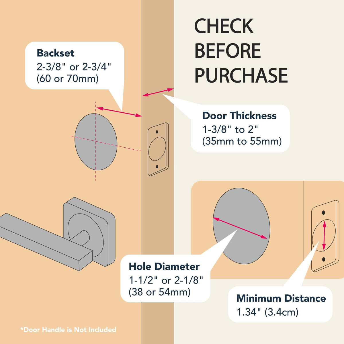 Heart of Tafiti Smart Door Lock Deadbolt with Digital Keypad, Keyless Entry and Fingerprint Lock for Front Door, Bluetooth Electronic Lock with APP Control, Anti-Peeping Password