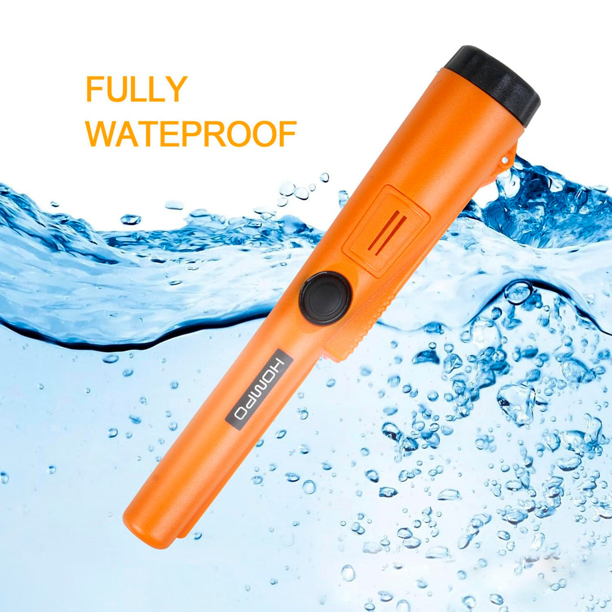 HOMPO Metal Detector Pinpointer - Fully Waterproof Handheld Pin Pointer Wand, High Accuracy Professional Search Treasure Pinpointing Finder Probe