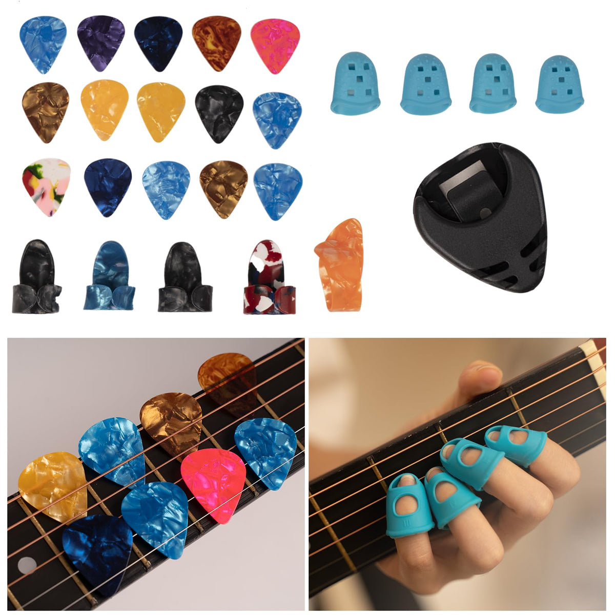 Moomuto 88PCS Acoustic Guitar Accessories Kit,All-in-One Starter Set