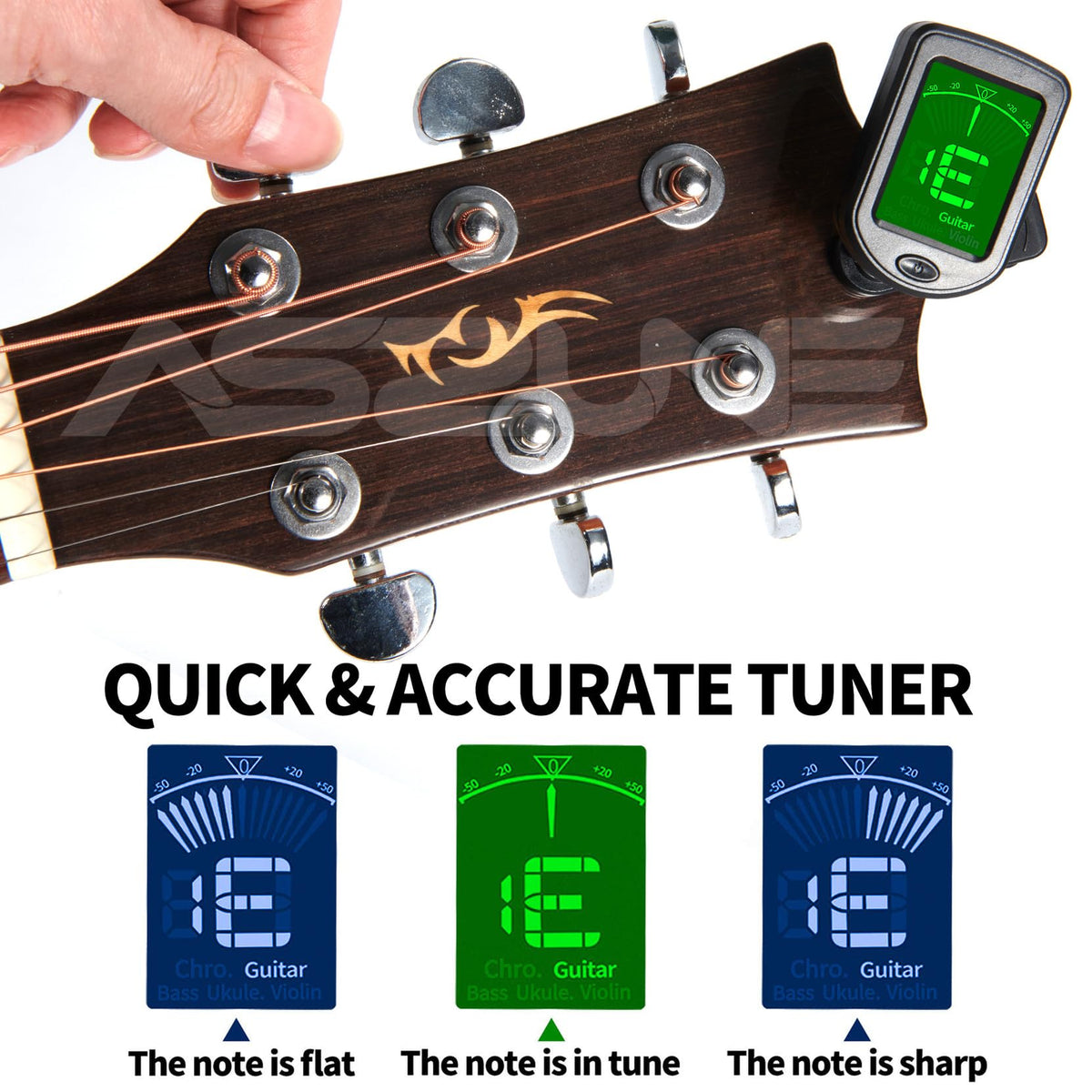 Guitar Accessories Kit:Storage bag,Strap,Capo,Picks,for Beginners