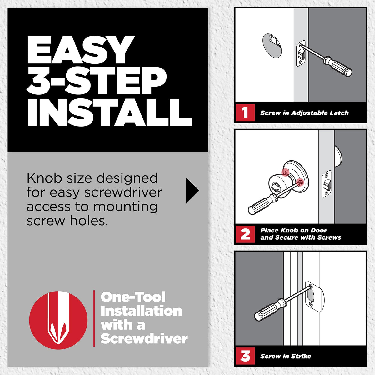 Kwikset Tylo Front Door Lock Handle and Deadbolt Set, Entry Handleset Exterior with Interior Door Knob, Satin Chrome, Pick Resistant SmartKey Rekey Deadbolt Security
