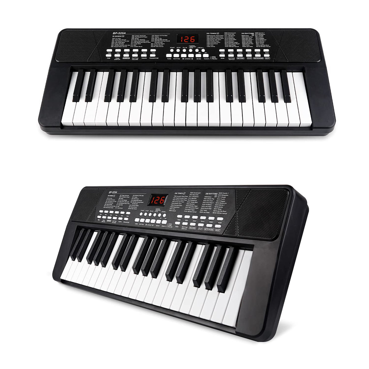 37 Keys Kids Piano for Beginners with Microphone and LED Screen
