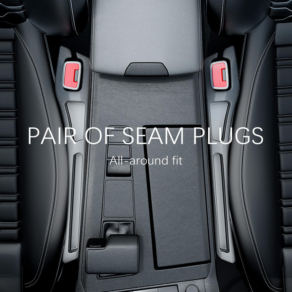 YGDMD 2PCS Car Seat Gap Filler Organizer,2 in 1 Car Gap Filler (Black)