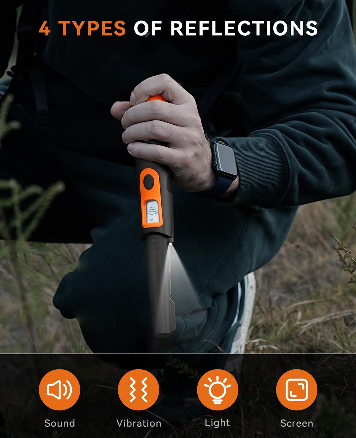 SUNPOW Metal Detector Pinpointer for Adults & Kids Professional Waterproof