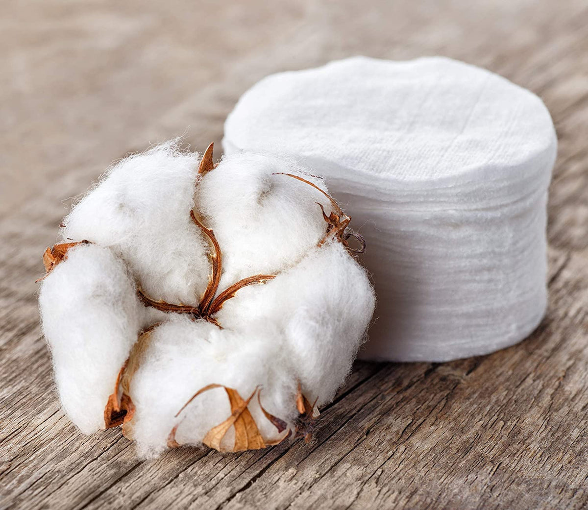 Organyc 100% Organic Cotton Rounds - Biodegradable Cotton, Chemical Free, For Sensitive Skin (210count) - Daily Cosmetics Beauty and Personal Care