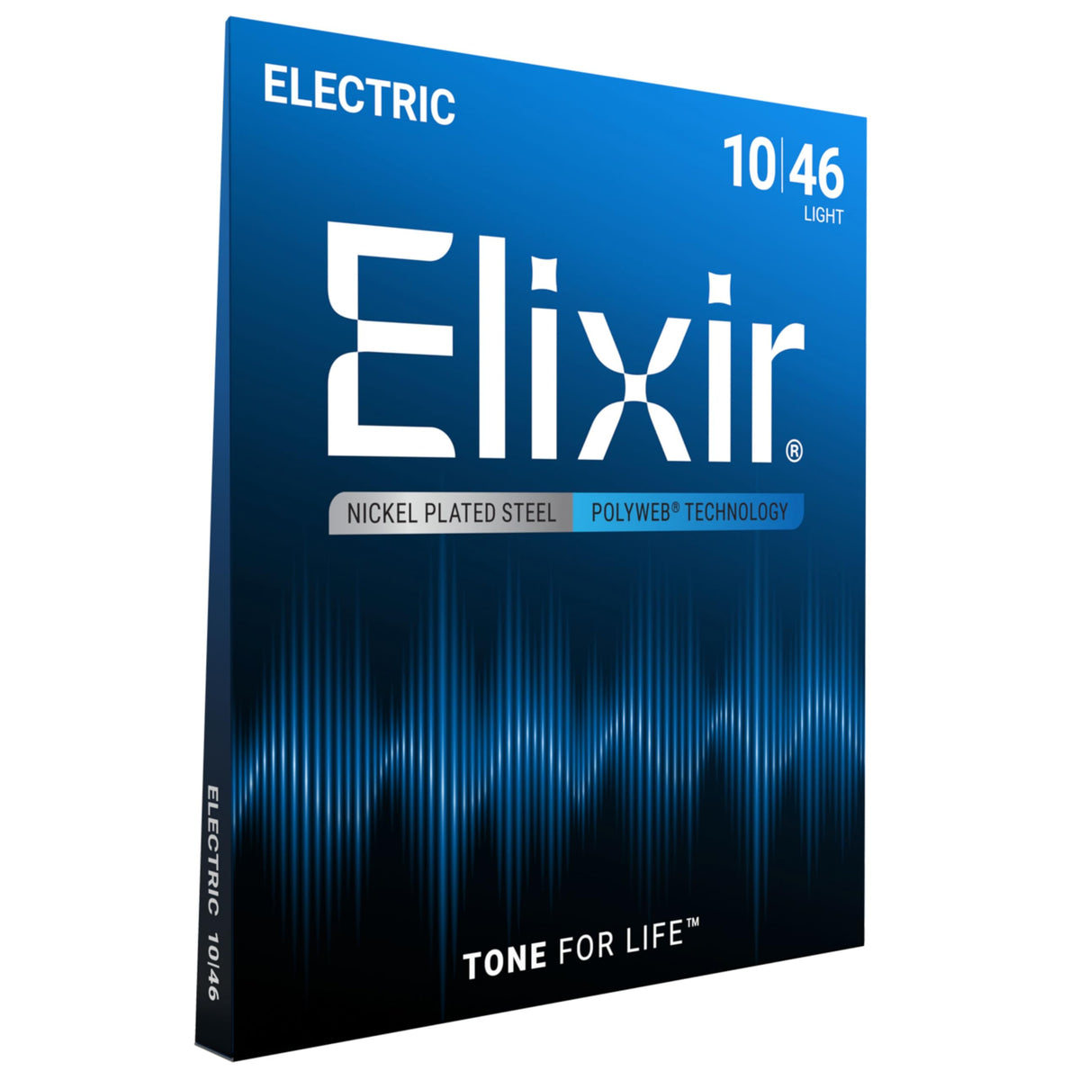 Elixir Electric Guitar Strings Nickel Plated Steel POLYWEB, 6-String, 10-46