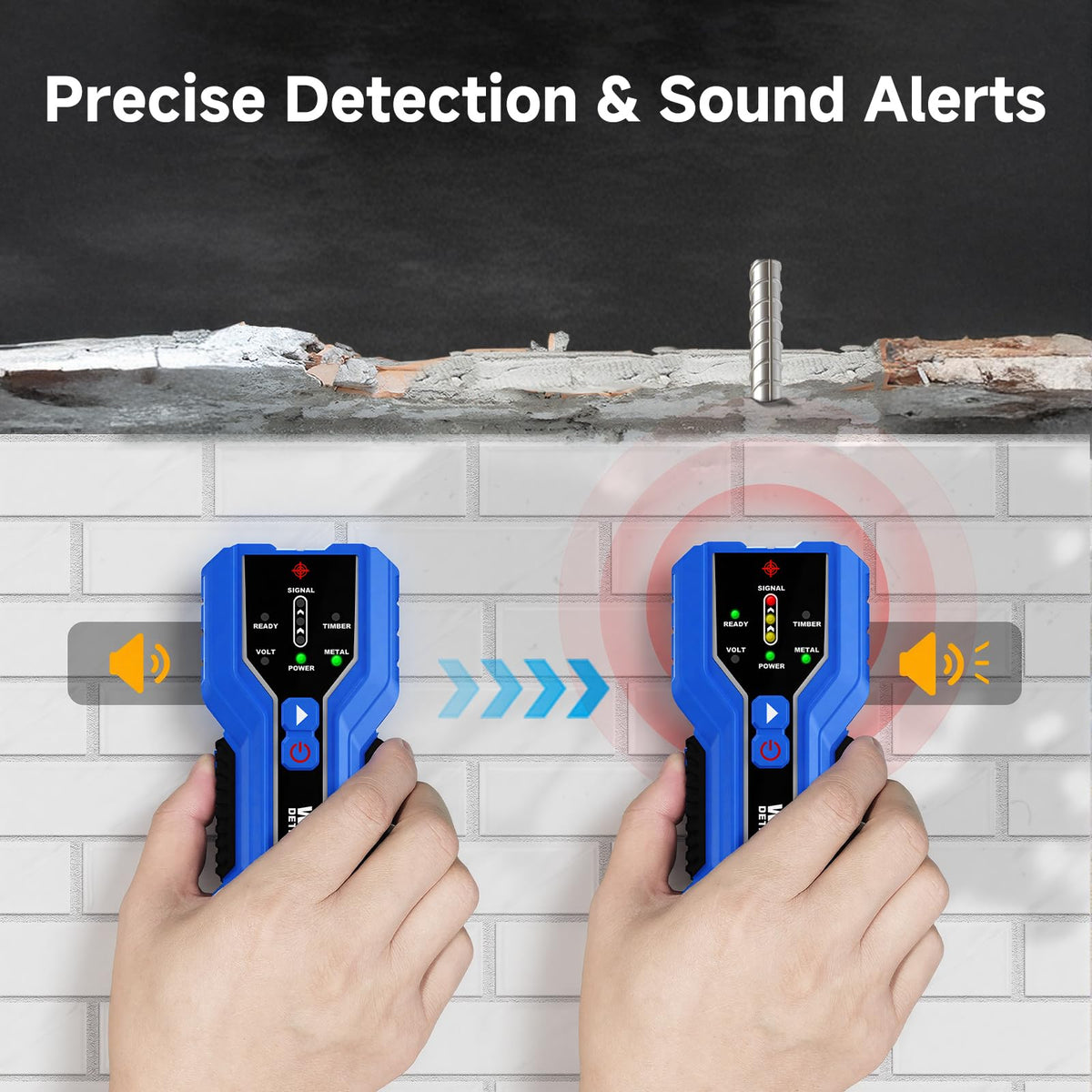 GOTMEET Stud Finder – Electronic 3-in-1 Stud Detector with Smart Sensor