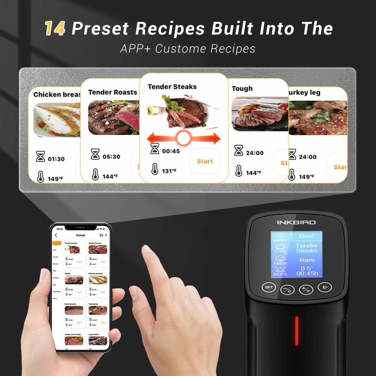 INKBIRD WiFi Sous Vide Cooker
