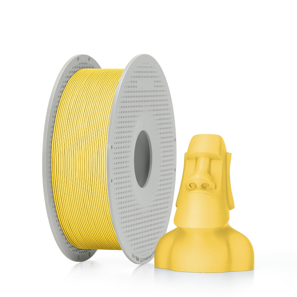 Bambu Lab PLA Matte 3D Printer Filament 1.75mm RFID 1kg with Spool, Lemon Yellow