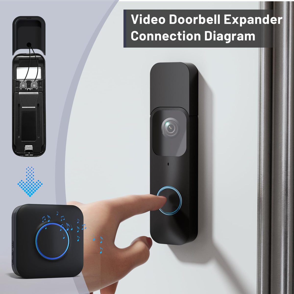 Wireless Doorbell Chime for Blink video Doorbell (1st/2nd gen) for Home