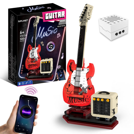 Suplanet Electric Guitar Building Set Gift for Adults & Kids,500PCS