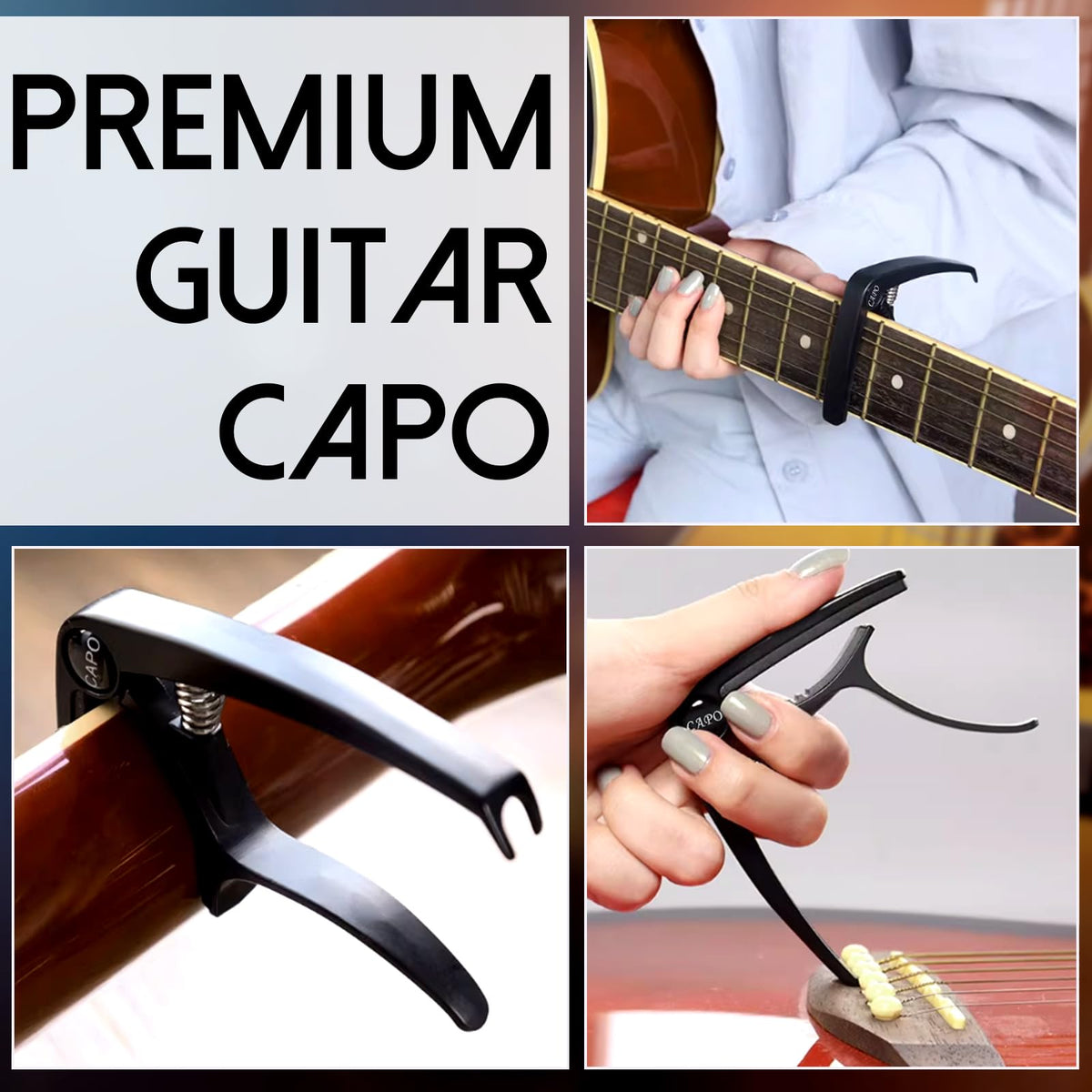 Benvo Ultimate Acoustic Guitar Accessory Kit | Must-Have Guitar Tools with Capo, Premium Strings, Picks, String Winder, Bone Nut & Saddle, Bridge Pins & Pin Puller