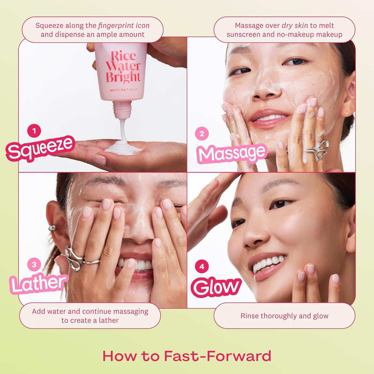 The Face Shop Rice Water Bright Milk & Jelly Double Cleanser, 6.4 fl. oz.