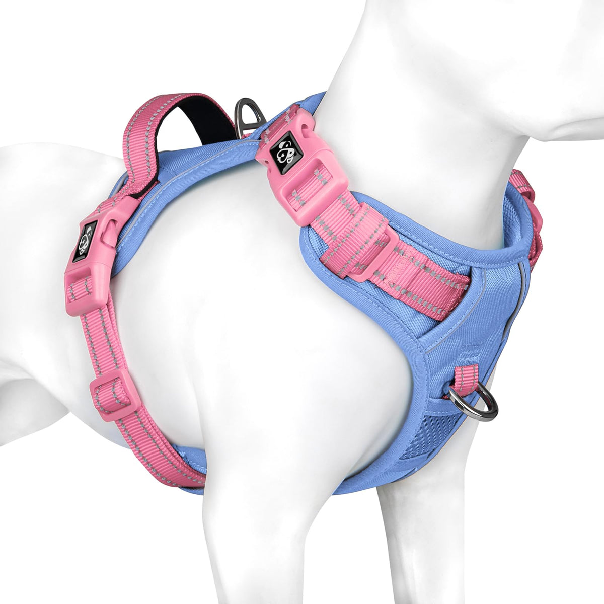 PHOEPET No Pull Dog Harness, Unique Colors Reflective Adjustable Dog Vest