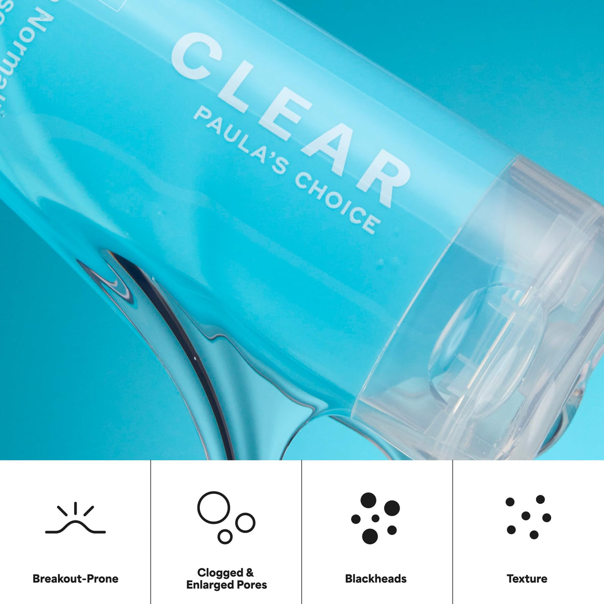 Paula's Choice--CLEAR Acne Cleanser--For Facial Acne, Breakouts, Redness, Clogged and Enlarged Pores, Blackheads--1-6 oz Bottle