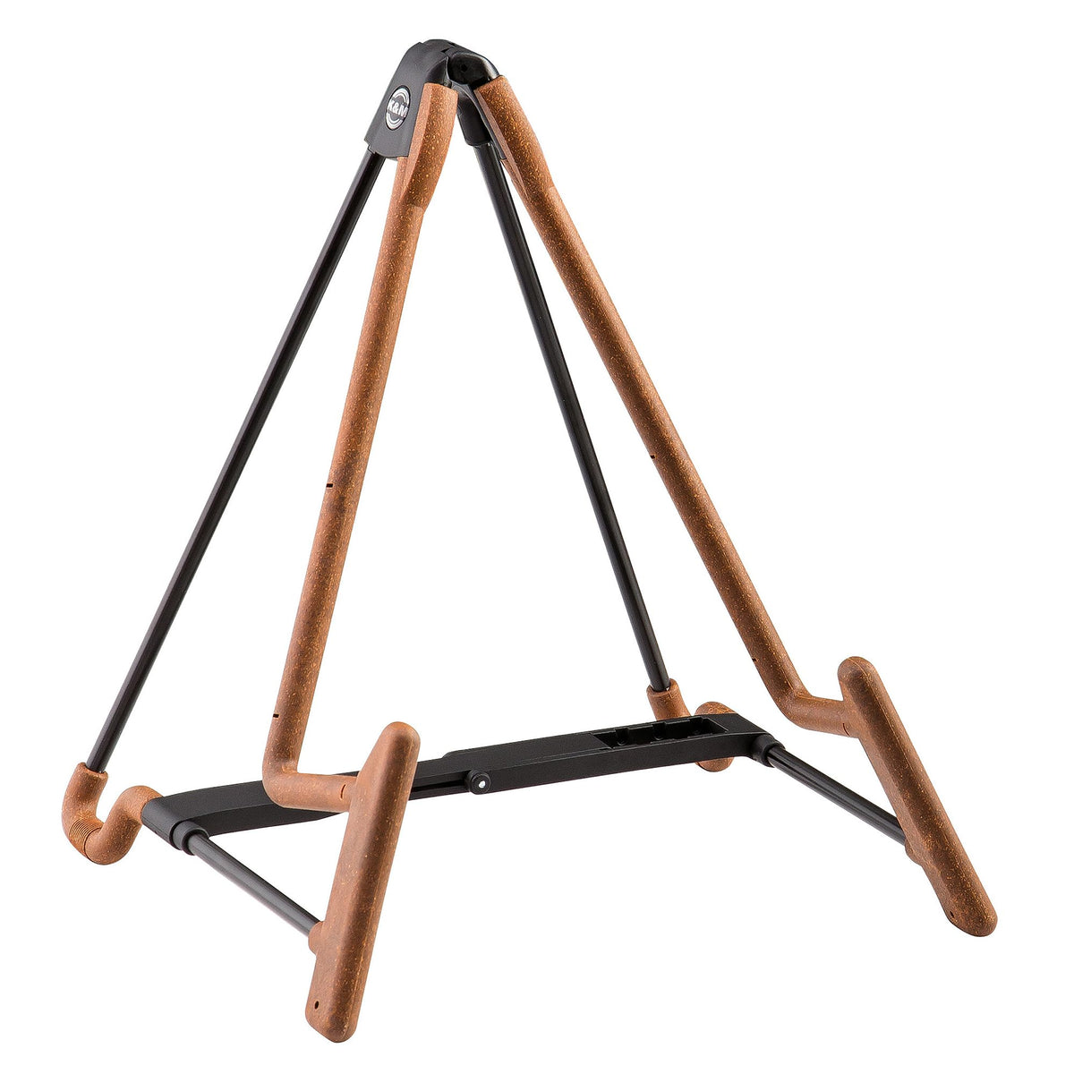 K&M König & Meyer 17581.014.95 Heli 2 Electric Guitar A-Frame Folding Stand Electric Guitars | Adjustable and Collapsible | Sturdy & Durable | Pro’s Choice German Made Cork Infused Steel