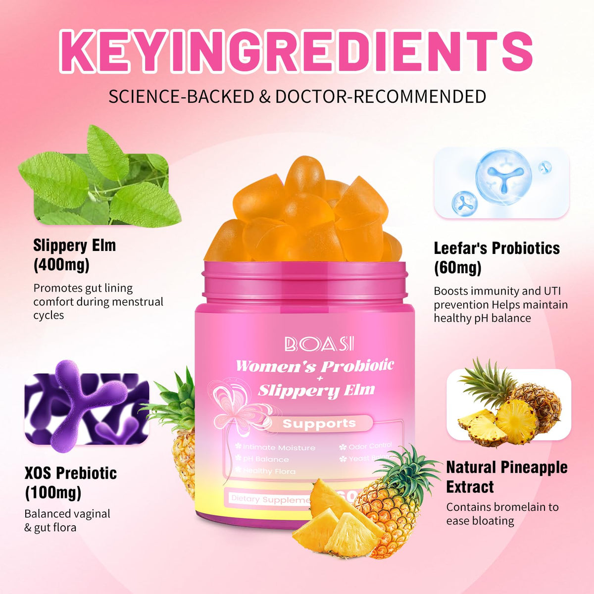 Boasi Vaginal Probiotics Gummies + Pheromone Gummies