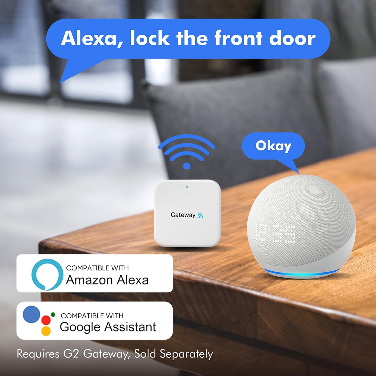 Fingerprint Keyless Entry Door Lock – Smart Deadbolt with App Control, 10-Month Battery Life, Easy Installation, Deadbolt Alternative, IP66 Waterproof, Includes 2 Backup Keys