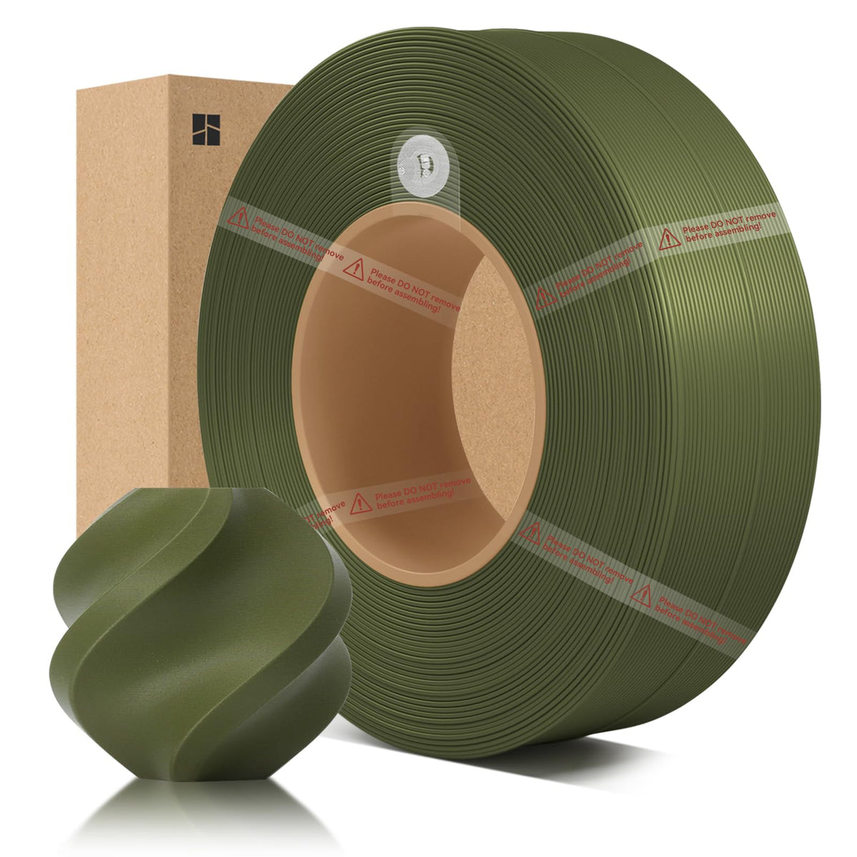 ENOMAKER Bamboo PLA Matte 3D Printer Filament Refill Dark Green 11501
