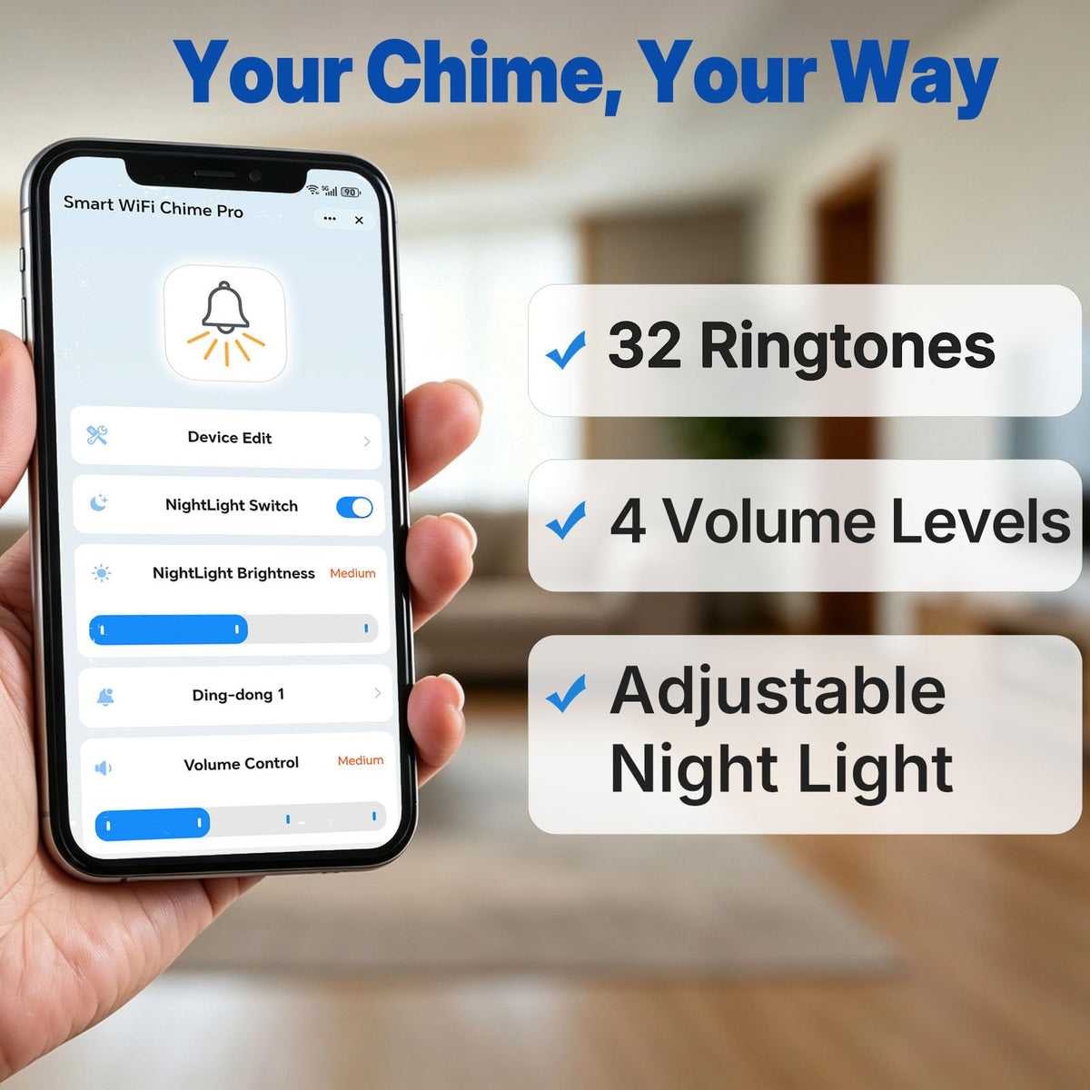 Smart Doorbell Chime Pro Compatible with Google Nest Doorbell