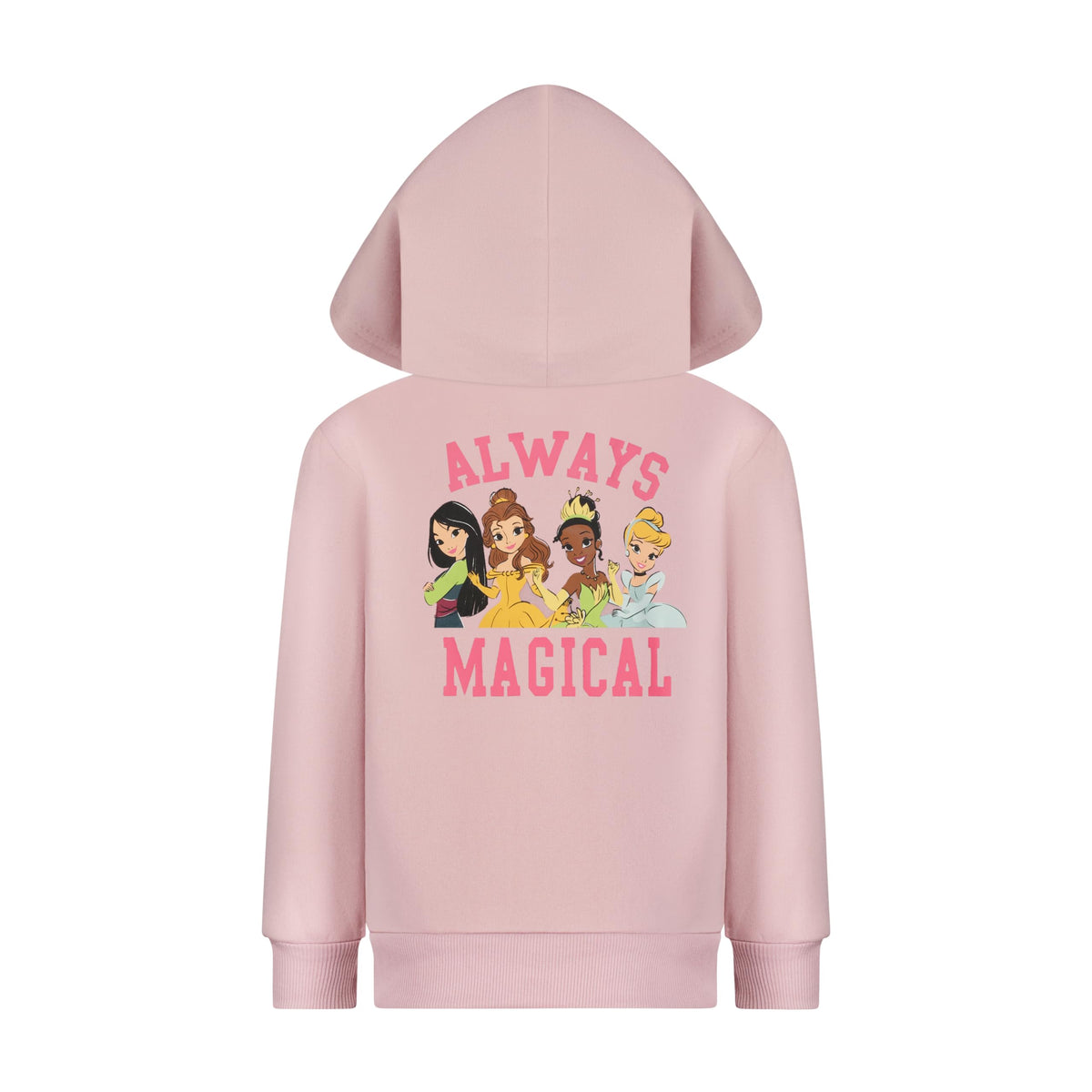 Disney Princess Girls Hoodie T-Shirt and Pants 3 Pc Set for Little Kids