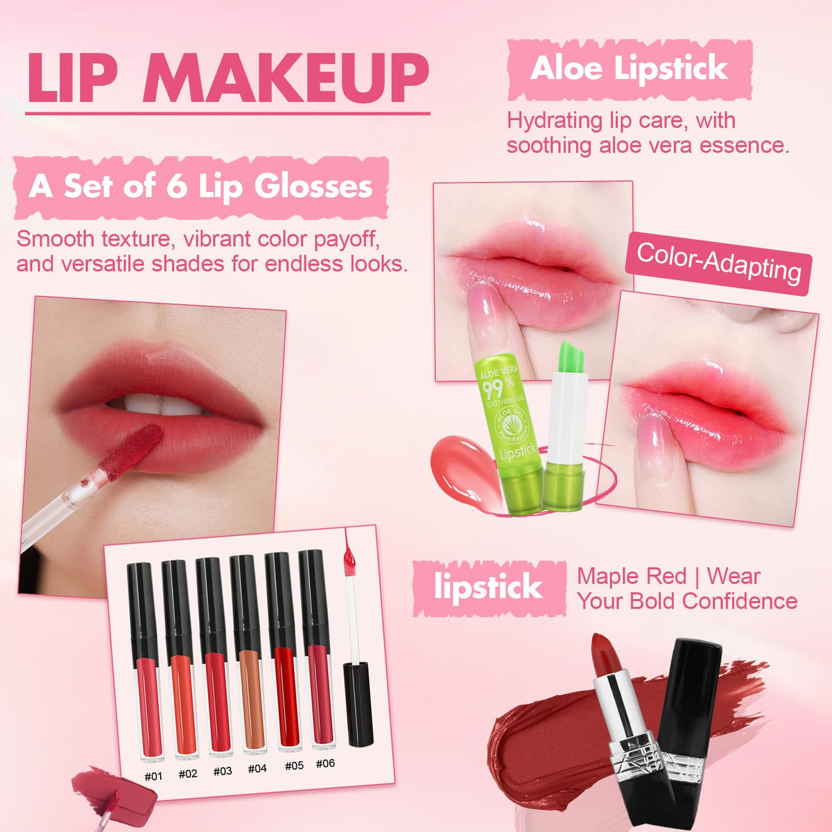 Makeup Kit for Teens & Girls, Makeup Gift Set for Beginners Teenager, Makeup Essential Bundle Includes Foundation Eyeshadow Contour Palette Lipstick Eyeliner Mascara Cosmetic Brush Set